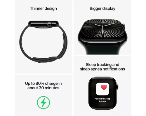 Смарт-часы Apple Watch S10 46mm Jet Black M/L (USA)
