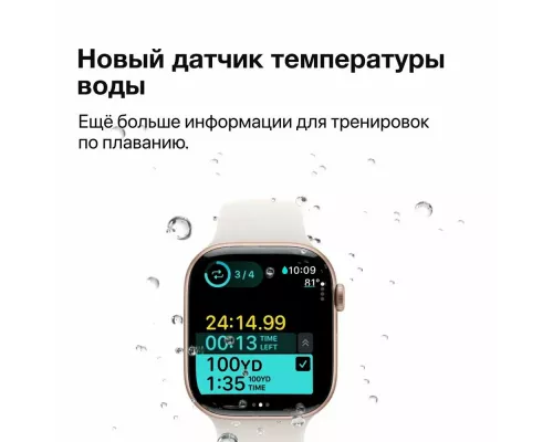 Смарт-часы Apple Watch S10 46mm Rose Gold Plum Loop (USA)