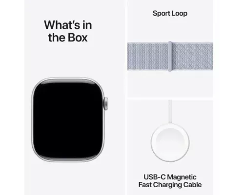 Смарт-часы Apple Watch S10 46mm Silver Blue Cloud Loop (USA)