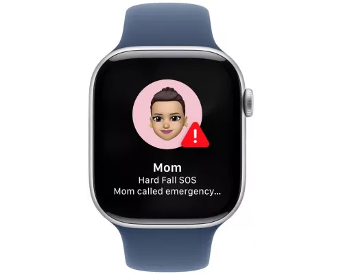 Смарт-часы Apple Watch S10 46mm Silver Denim S/M (USA)
