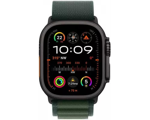 Смарт-часы Apple Watch Ultra 2 (2024) Black Dark Green Alpine Loop M (USA)