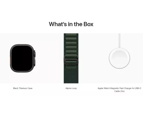 Смарт-часы Apple Watch Ultra 2 (2024) Black Dark Green Alpine Loop M (USA)