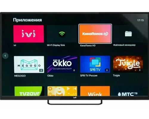 Телевизор LEFF 32F540S чёрный