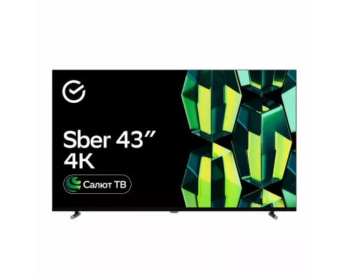 Телевизор SBER SDX 43U4124 черный