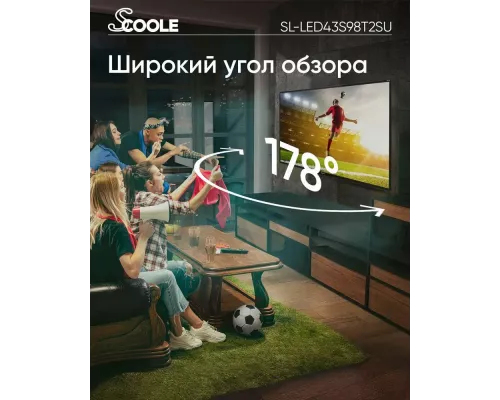 Телевизор Scoole SL-LED43S98T2SU черный