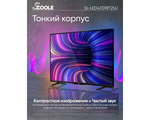 Телевизор Scoole SL-LED43S98T2SU черный
