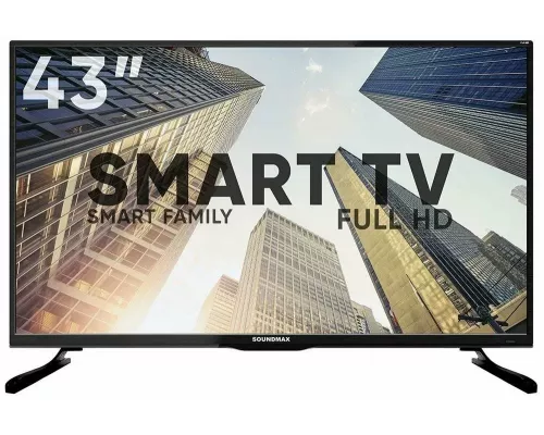 Телевизор Soundmax SM-LED43M02S черный