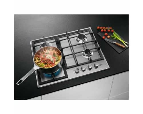 Варочная поверхность AEG HGB64420SM нержавеющая сталь