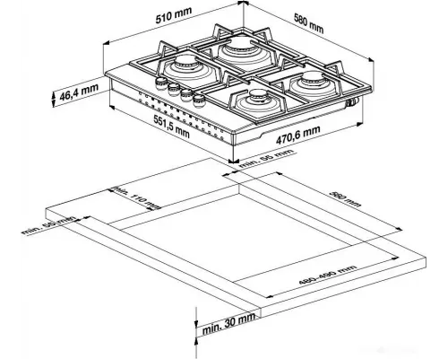 Варочная поверхность Beko HILW64122S