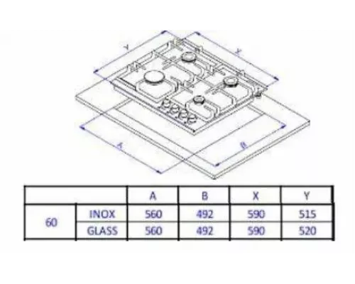 Варочная поверхность Weissgauff HGG 641 BGSV