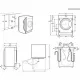 Встраиваемая стиральная машина AEG L7WBE68SI белый