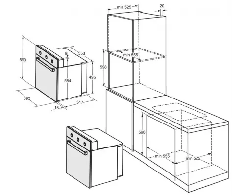 Духовой шкаф Darina 1U BDE 111 701 At