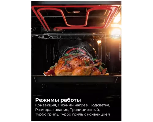 Духовой шкаф LEX EDM 070 WH стекло белое