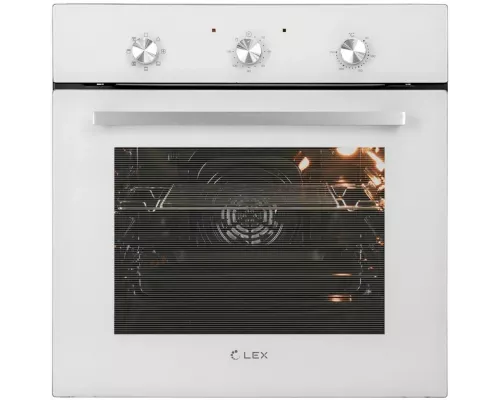Духовой шкаф LEX EDM 070 WH стекло белое