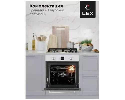 Духовой шкаф LEX EDM 071 WH белый