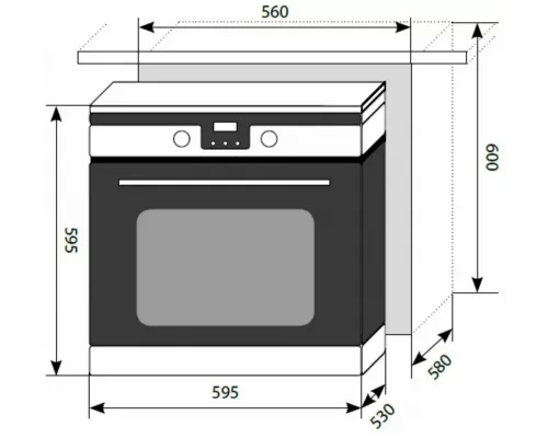 Духовой шкаф LEX EDP 093 IX NEW