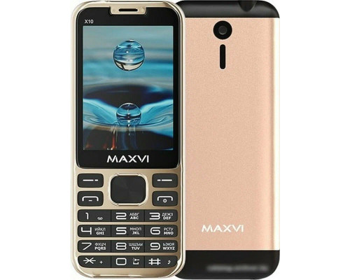 Мобильный телефон Maxvi X10 Metallic gold