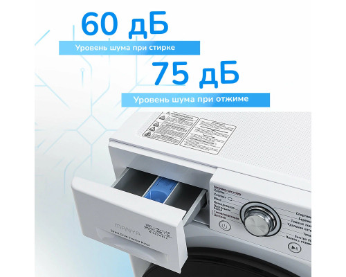Стиральная машина Manya M1272WBLZ белый\черный