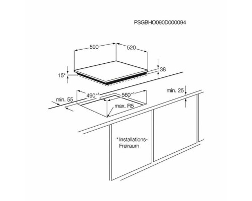 Варочная поверхность Electrolux EHF6241 FOK