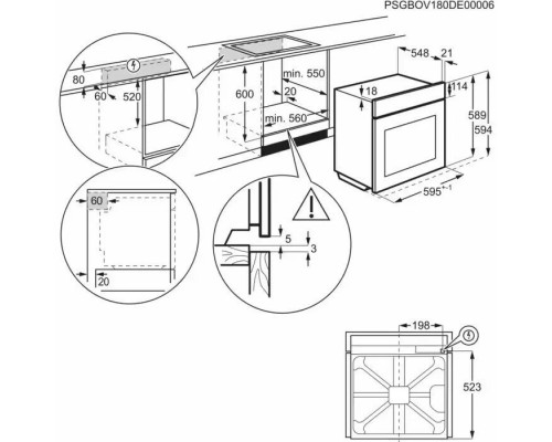 Духовой шкаф Electrolux EOC8P39H черный