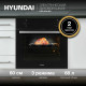 Духовой шкаф Hyundai HEO 6230 BG черное стекло