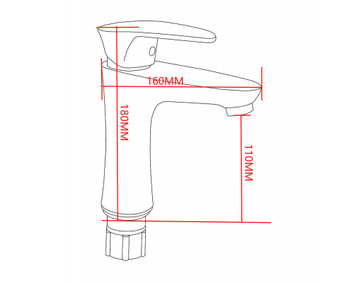 Смеситель для раковины Stemix PL703-001F