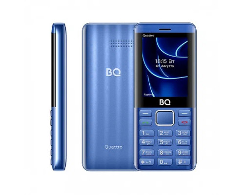 Мобильный телефон BQ 2453 Quattro Blue Мобильный телефон BQ 2453 Quattro Blue