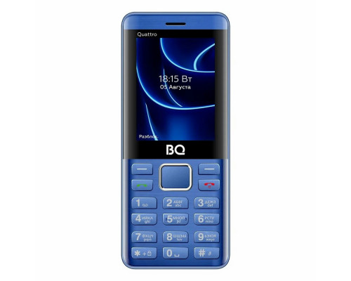 Мобильный телефон BQ 2453 Quattro Blue Мобильный телефон BQ 2453 Quattro Blue