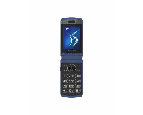 Мобильный телефон Maxvi E11 blue-silver