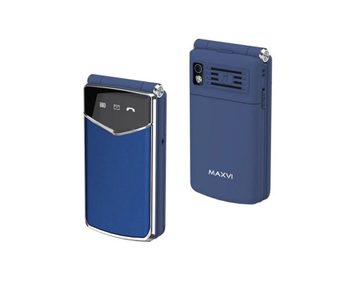 Мобильный телефон Maxvi E11 blue-silver