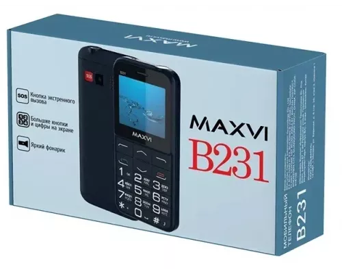 Мобильный телефон Maxvi B231 black