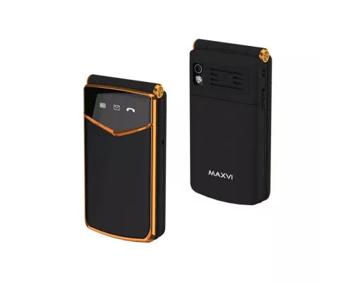 Мобильный телефон Maxvi E11 black-gold