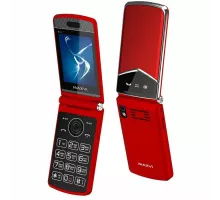 Мобильный телефон Maxvi E11 red-silver