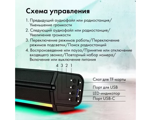 Саундбар GMNG GG-SP100UB черный