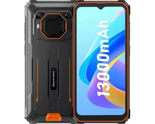 Смартфон Blackview BV6200 Pro 6/128Gb черный/оранжевый