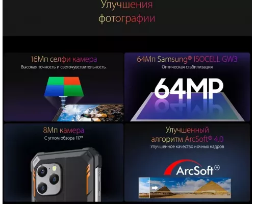 Смартфон Blackview BV8900 Pro 8/256Gb черный