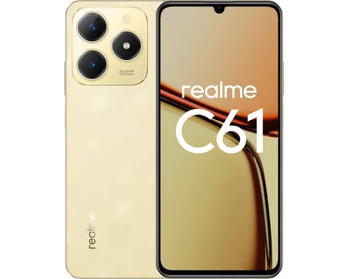 Смартфон Realme C61 6/128Gb золотистый