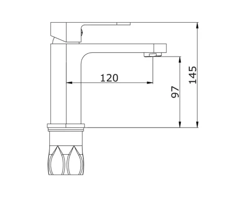 Смеситель для раковины Vieir V283511C