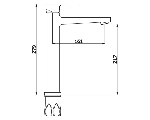Смеситель для раковины Vieir V393512