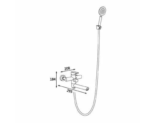 Смеситель для ванны Vieir V313531C
