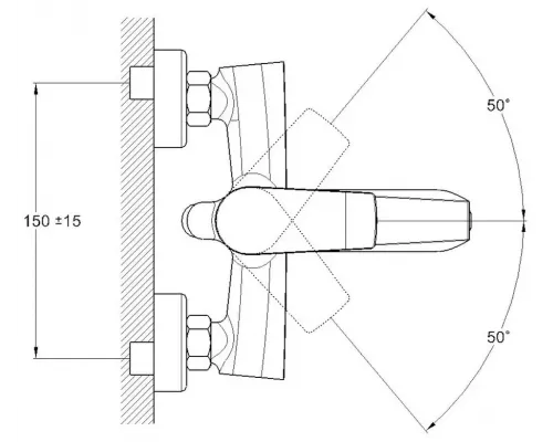 Смеситель для ванны Zegor NOG3-A134