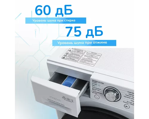 Стиральная машина Manya M1272WBLZ белый\черный