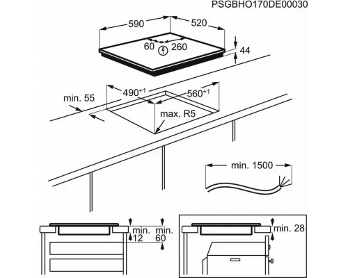 Варочная поверхность Electrolux LIV63431BW черный