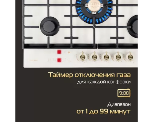 Варочная поверхность HIBERG VM 7155 Y бежевый