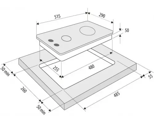 Варочная поверхность KRONA CALORE 30 WH