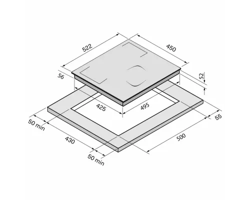 Варочная поверхность KRONA MYSTERIUM max ih 45 GR