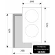 Варочная поверхность LEX EVI 320-2 BL черный