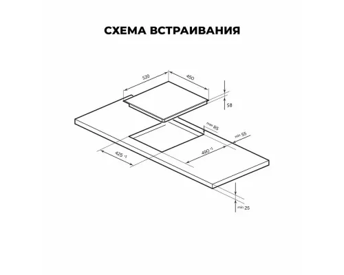 Варочная поверхность LEX EVI 430 F DS серый