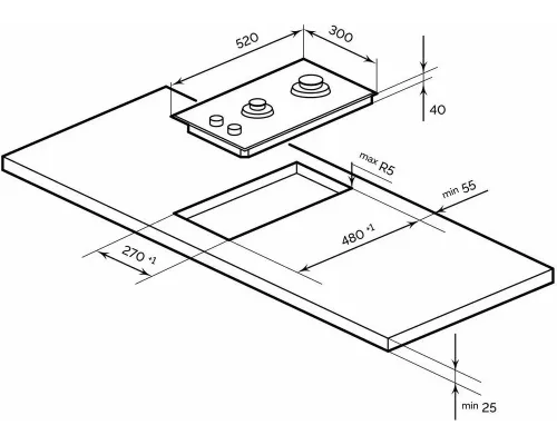 Варочная поверхность LEX GVG 323A BBL