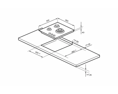 Варочная поверхность LEX GVG 431 WH белый